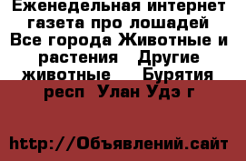 Еженедельная интернет - газета про лошадей - Все города Животные и растения » Другие животные   . Бурятия респ.,Улан-Удэ г.